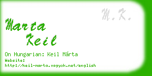 marta keil business card